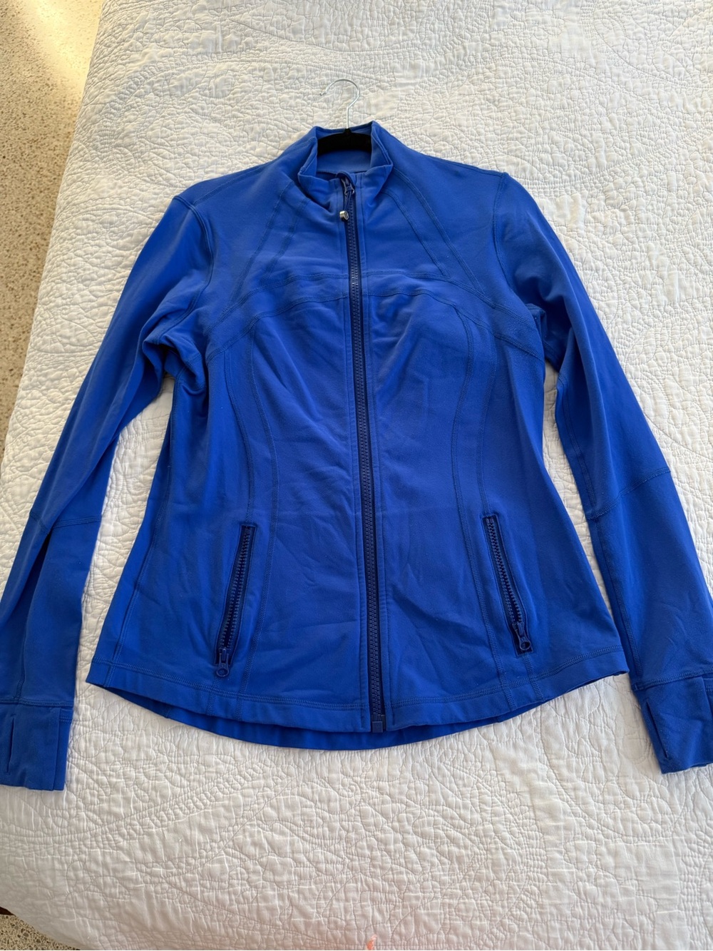 lululemon athletica Royal Blue Full-Zip Bomber Jacket
